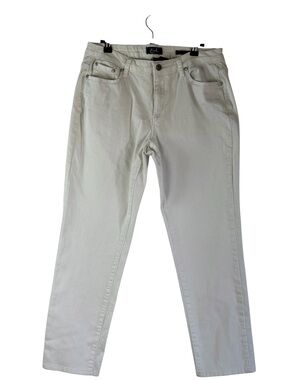 Earl Jeans Women’s White Skinny Jeans Size 14 Stretch Denim Western Glam